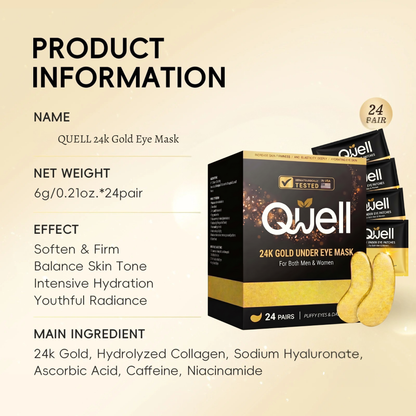 24K Gold Eye Mask (24 Pairs)
