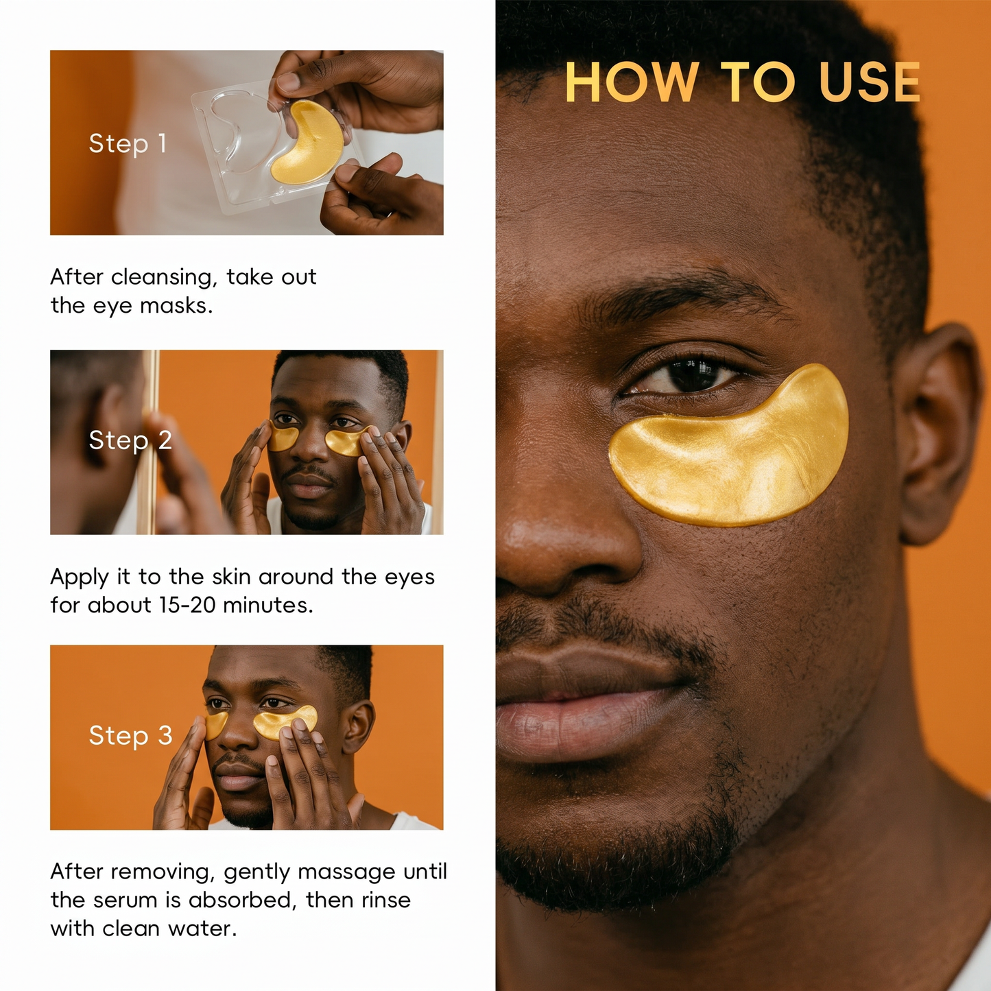 24K Gold Eye Mask (24 Pairs)