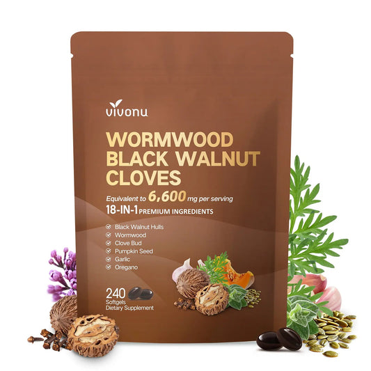 Quell Parasite Cleansing Wormwood Black Walnut Cloves Capsules